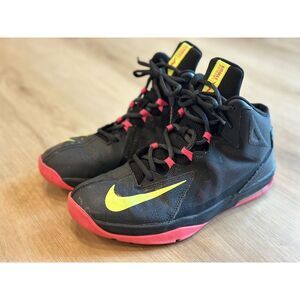Size 6Y - Nike Air Max Stutter Step 2 Mid Black Red Yellow - 653754-0012